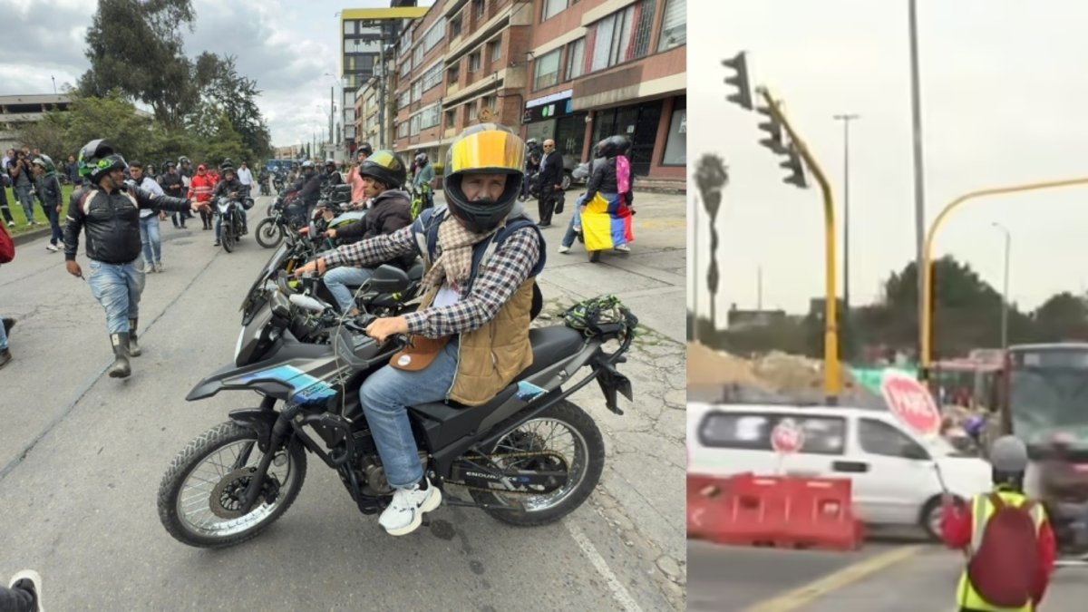 ¿Pueden multar a los motociclistas por bloquear vías en Bogotá? Esto dice la ley