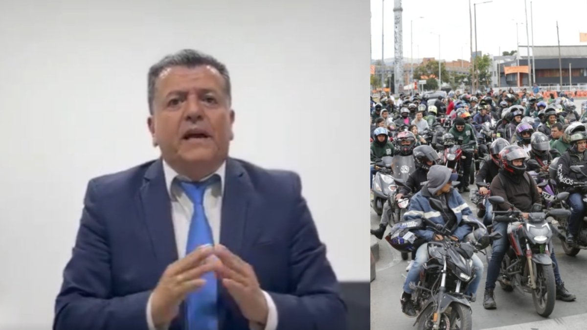 Hugo Ospina, líder de taxistas en Bogotá, mantuvo las restricciones a motociclistas y dice que deben ser permanentes