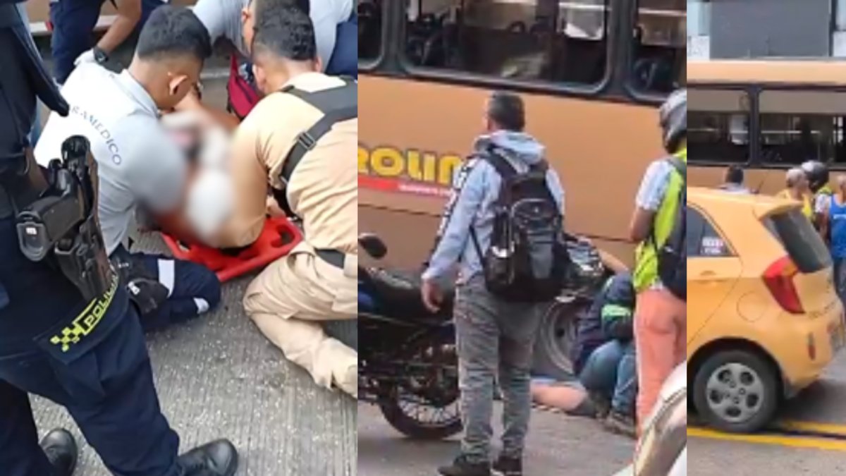 Bus de servicio público arrolla a tres mujeres en el barrio Recreo: una víctima presenta trauma craneoencefálico moderado