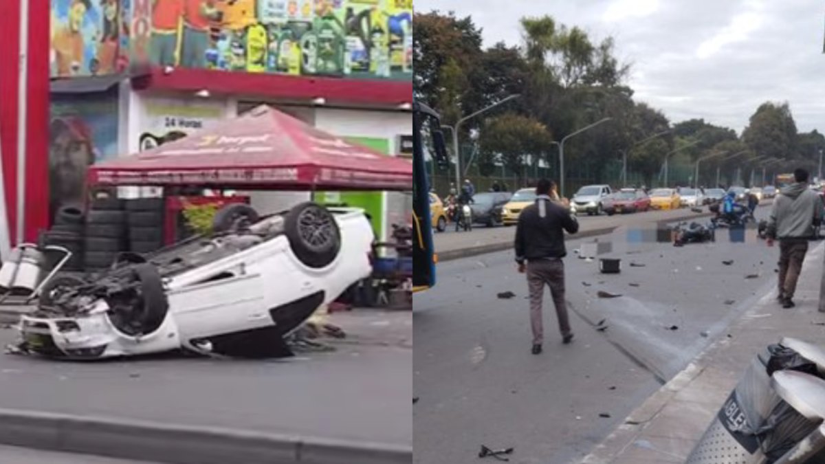 Nuevos detalles del conductor que provocó accidente en la avenida Mutis, en Bogotá, en el que murieron dos motociclistas: 'Jamás fue a recogerlos'