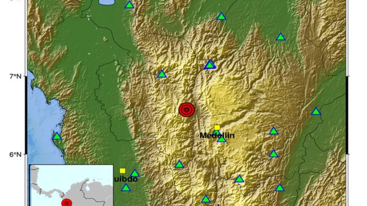 Temblor en Colombia este lunes 3 de noviembre