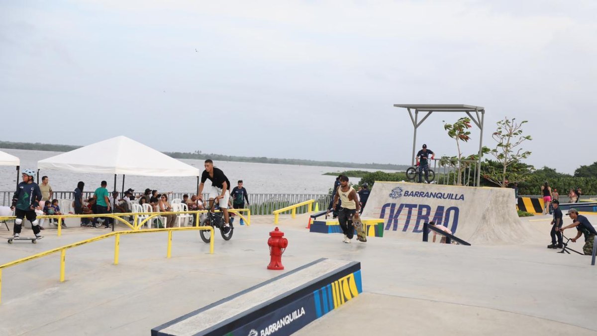 Barranquilla inaugura nuevo skatepark en el Gran Malecón