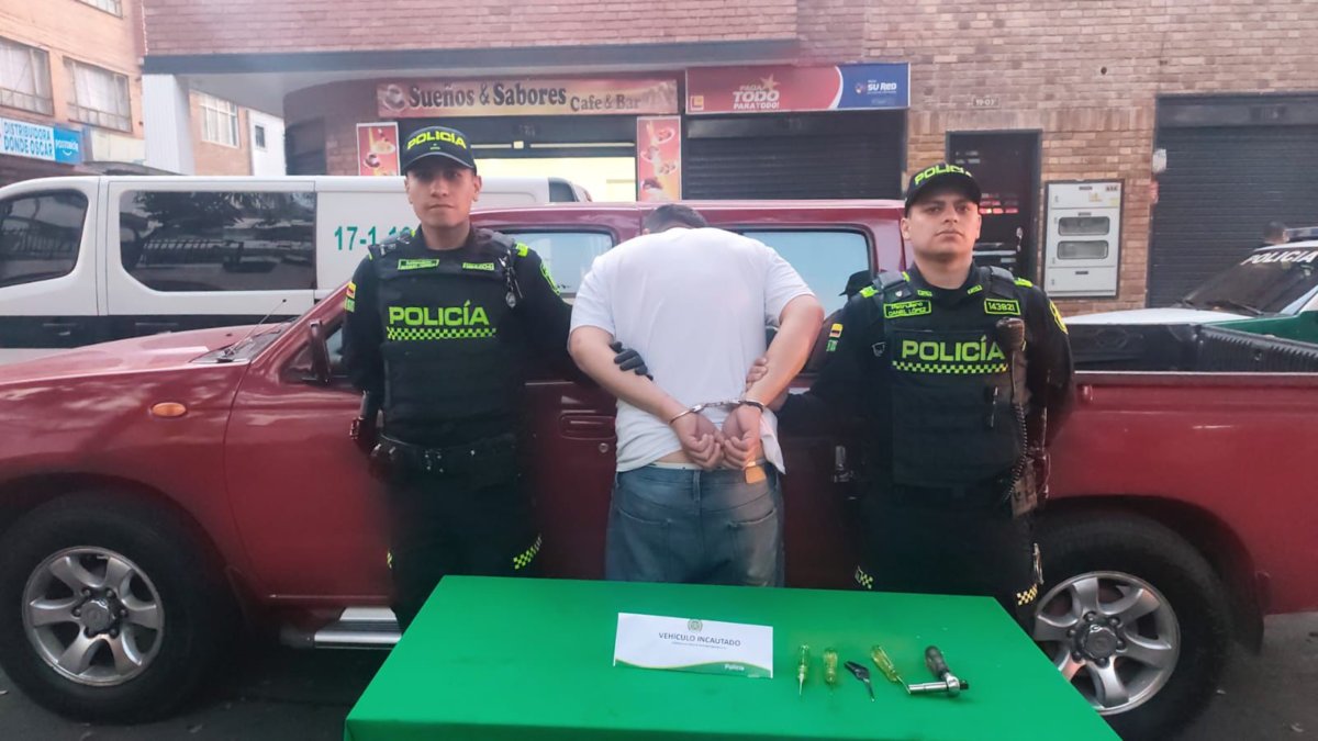 Cayó 'Llave maestra', delincuente que tenía brazalete del INPEC y seguía robando carros en la localidad de Antonio Nariño, en Bogotá