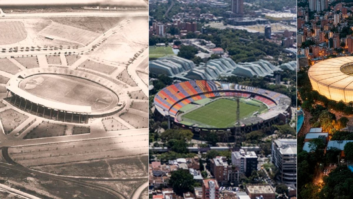 Así ha sido la evolución del estadio Atanasio Girardot en 72 años