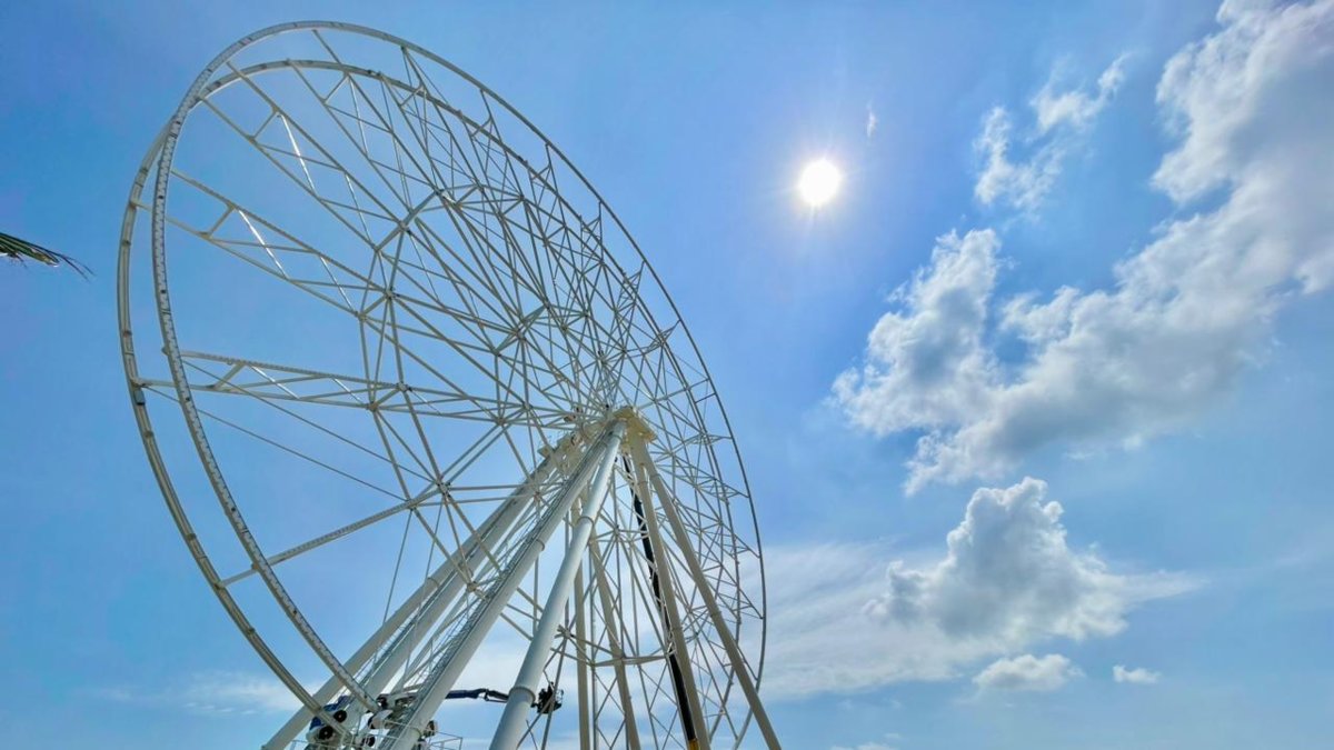 La Luna del Río entra en su fase final: la estructura está totalmente armada y estaría lista para Diciembre; sólo faltan las cabinas