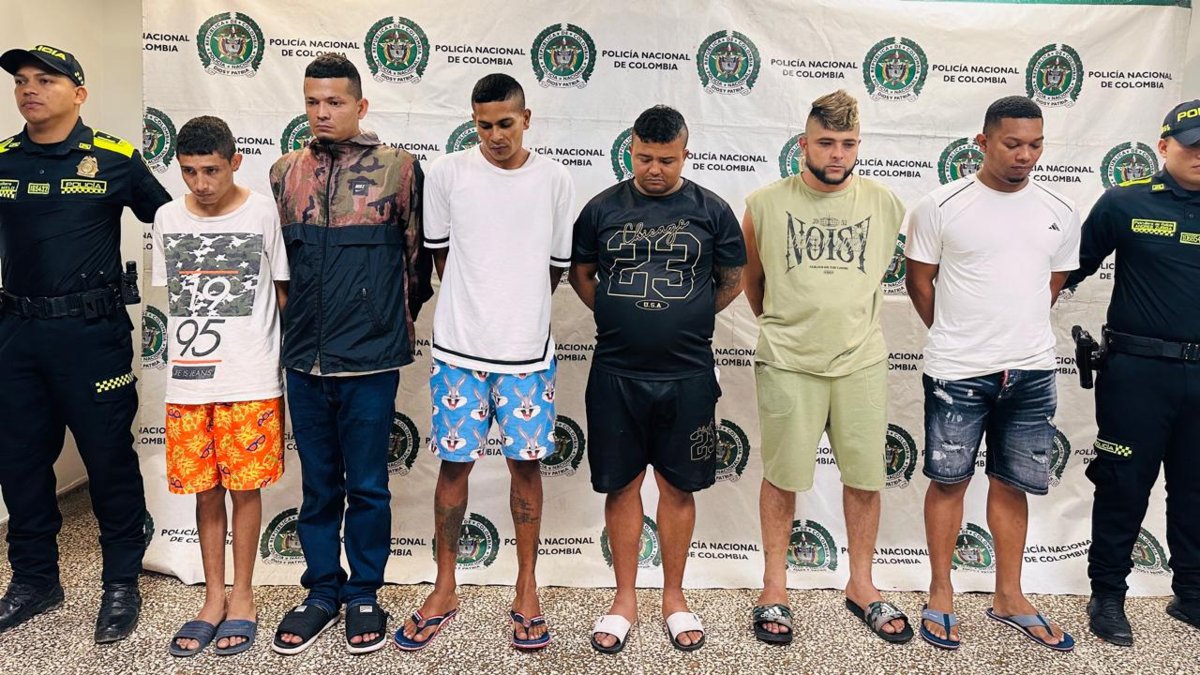 Operativo judicial contra “Los Costeños”: seis capturados y nueve notificados con cargos por homicidio, extorsión y tráfico de drogas