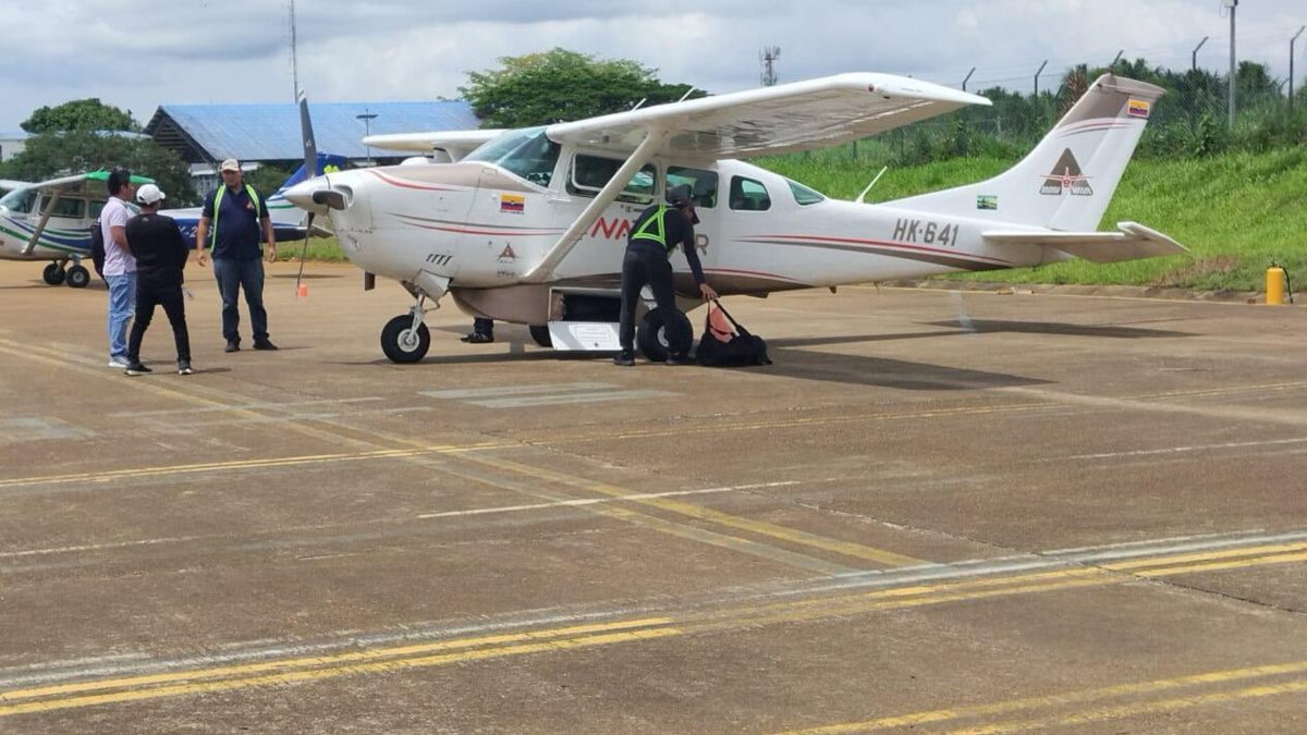 en la aeronave viajaban funcionarios de la Registraduría Nacional del Estado Civil