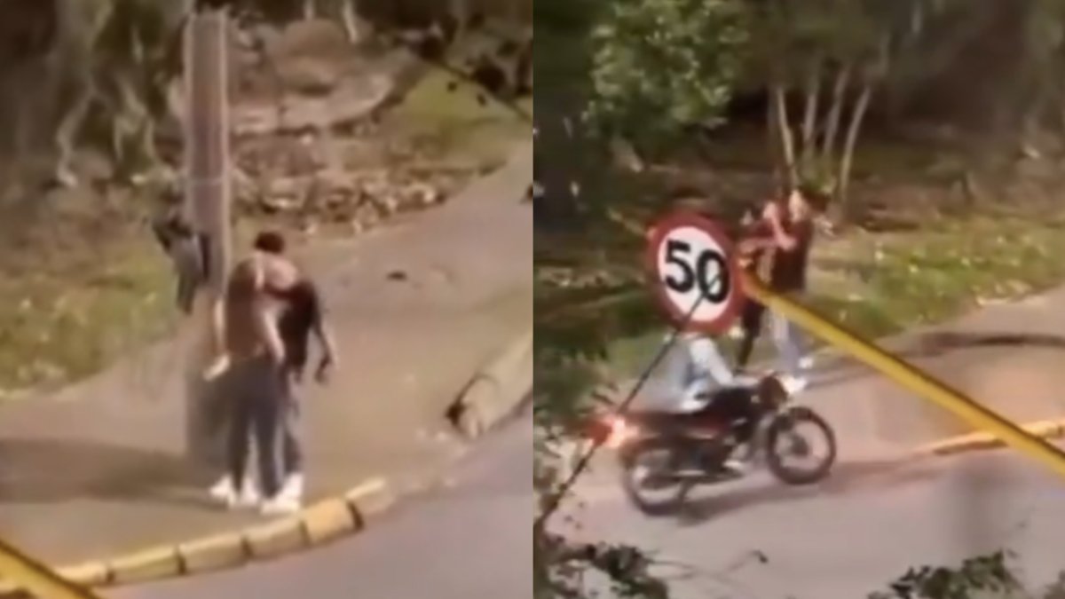 Motociclistas salvaron a una mujer que iba a ser víctima de violencia por parte de su pareja en Envigado
