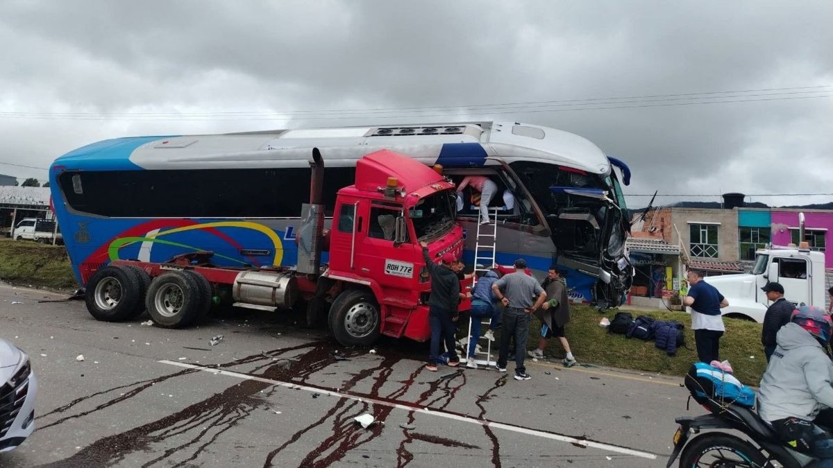 Grave accidente en la vía Bogotá