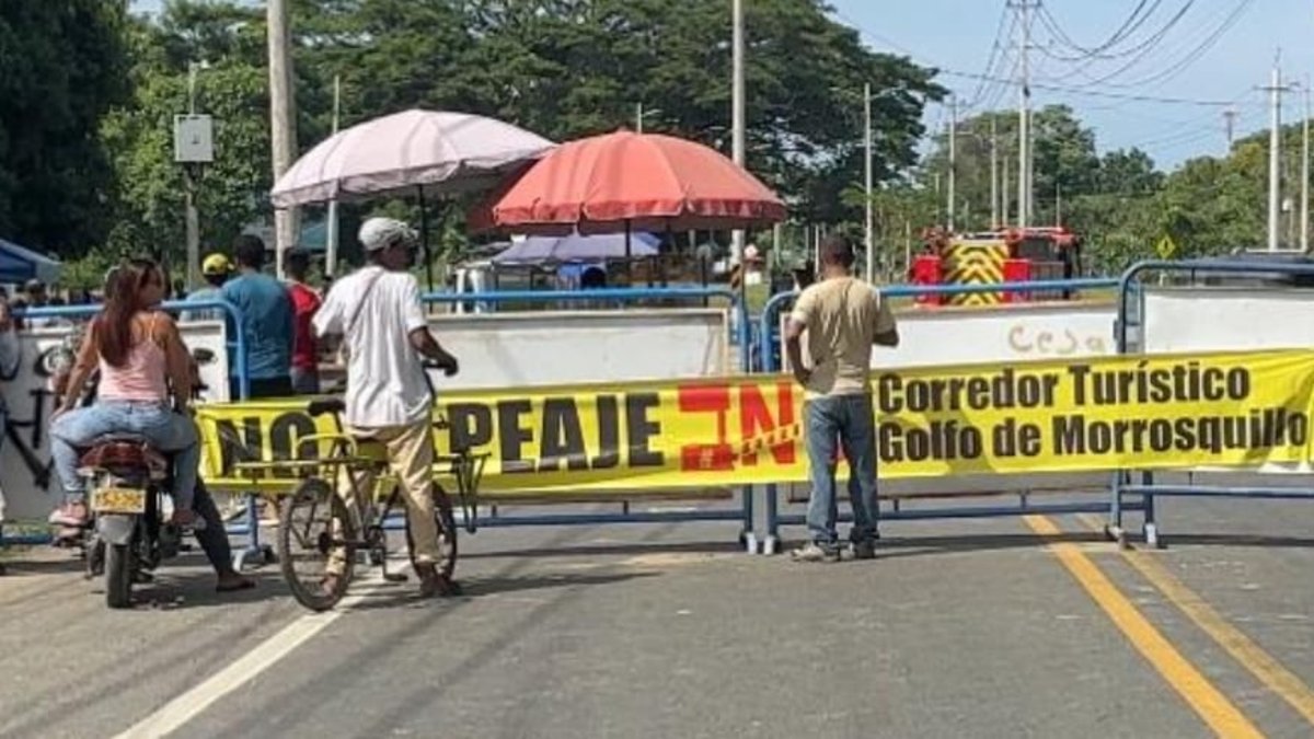 protestas paralizan La Mojana y el Golfo de Morrosquillo