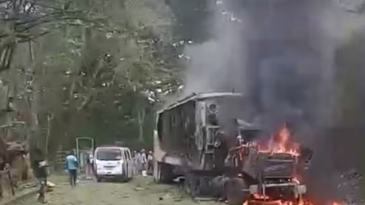 Explosión en la vía Panamericana