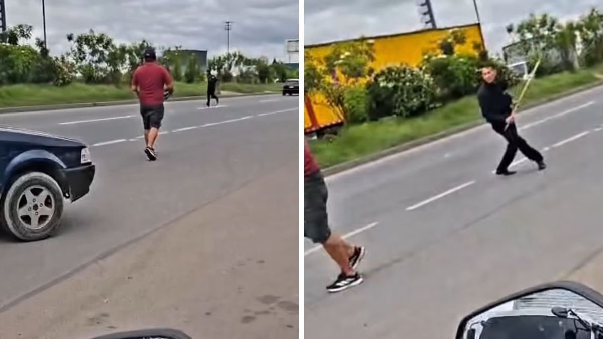 uno de ellos se arremetió contra el otro con un elemento contundente