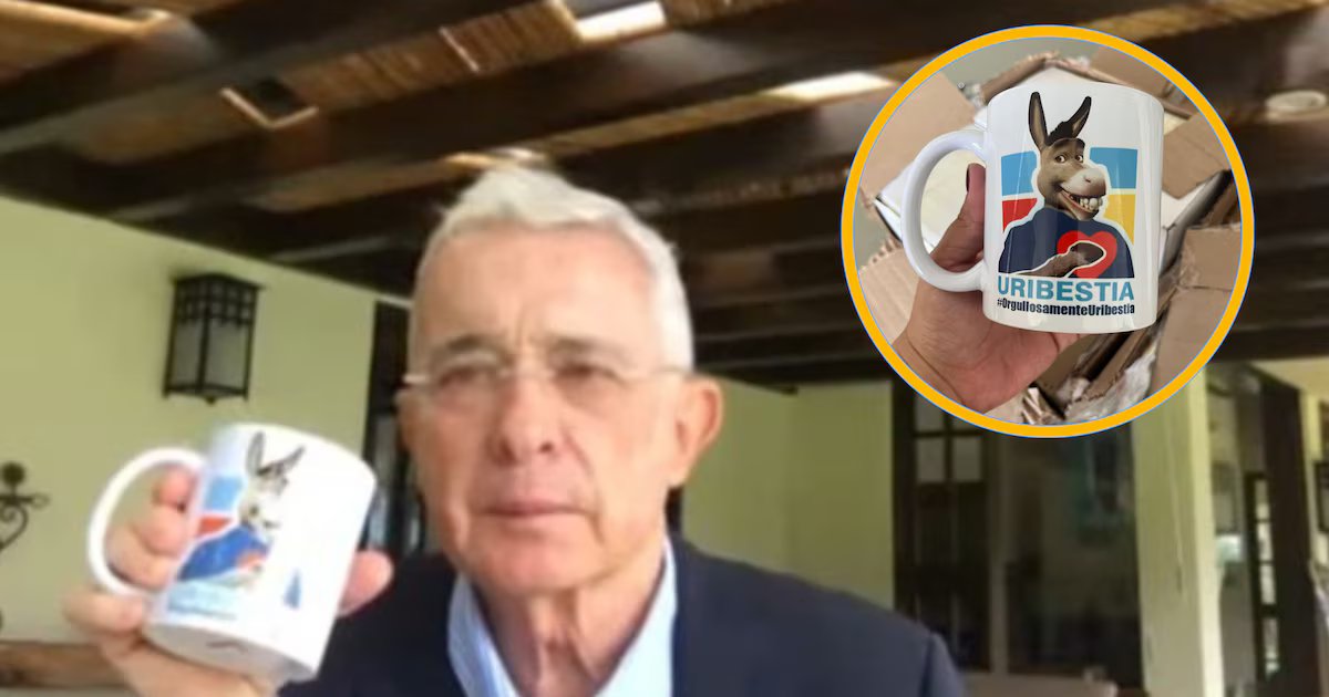 Álvaro Uribe se refirió al pocillo de “orgullosamente uribestia”: “Uno tiene que aprender a burlarse de sí mismo”