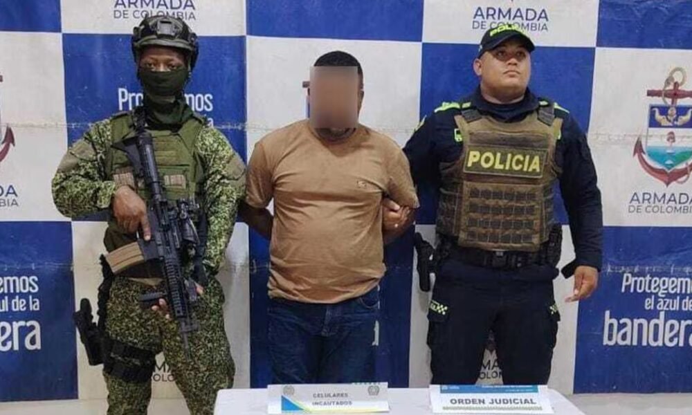 Capturan a alias Piña, presunto cabecilla del Clan del Golfo, señalado de coordinar ataques y delitos en el Caribe