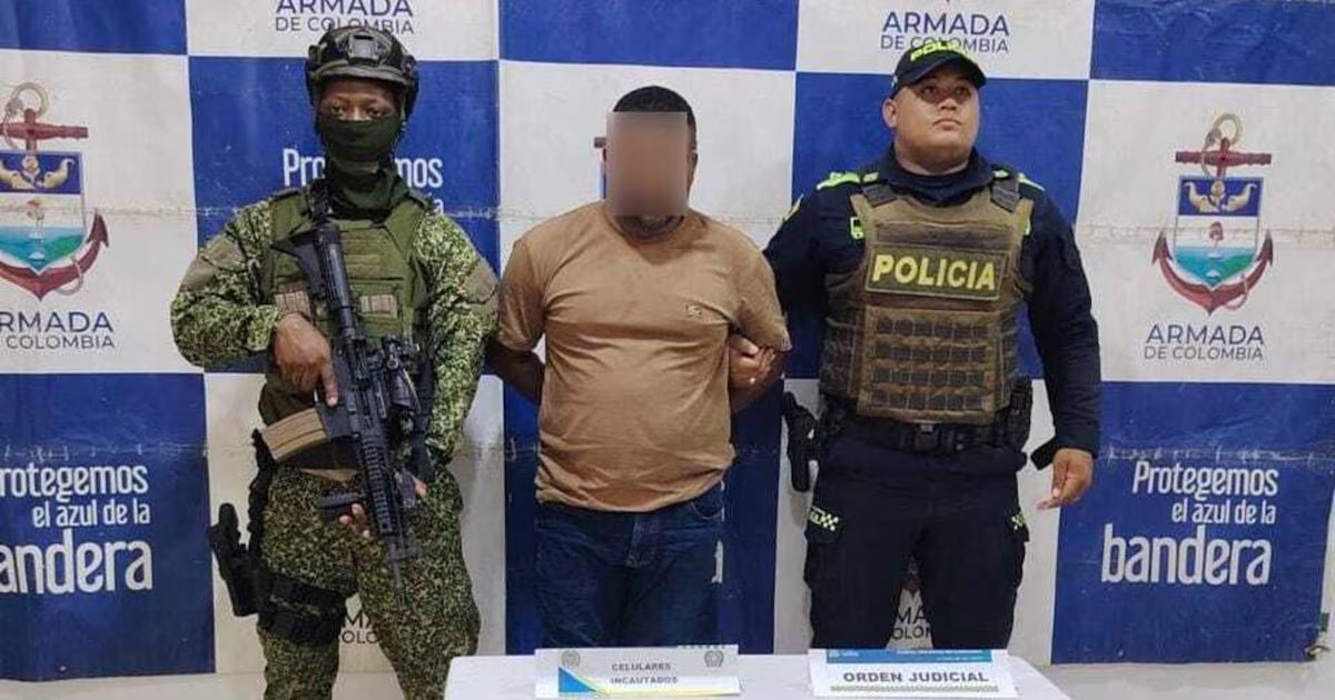 Capturan a alias Piña, presunto cabecilla del Clan del Golfo, señalado de coordinar ataques y delitos en el Caribe