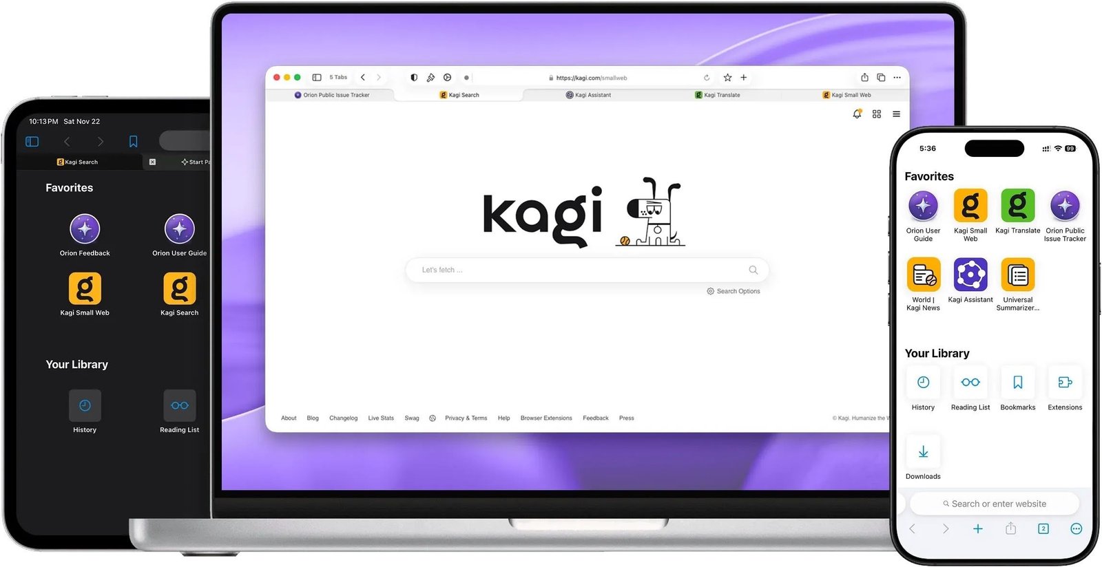 Orion Browser ofrece velocidad WebKit y enfoque en privacidad a los usuarios de Mac