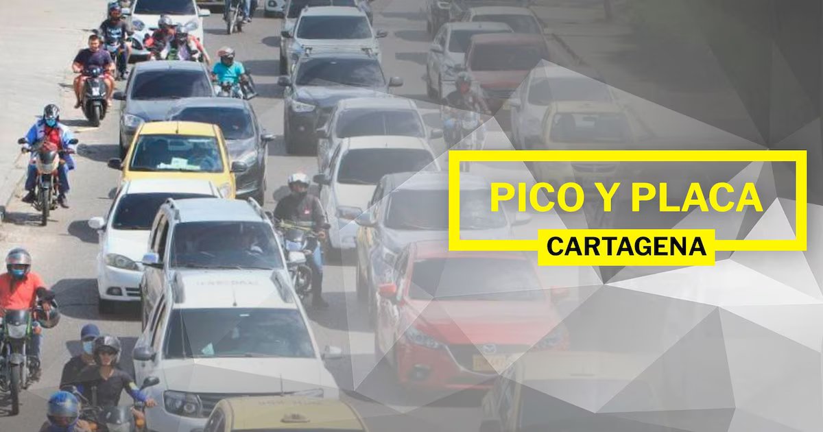 Tenga en cuenta: Así regirá el pico y placa en Cartagena este lunes