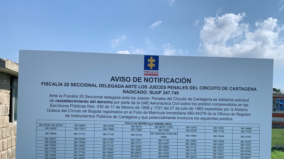 Exclusivo| primera denuncia contra cuestionados baldíos en Cartagena, ratificada por Fiscalía que hizo públicas matrículas de proyectos