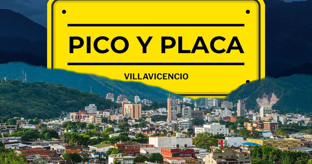 Tenga en cuenta: así regirá el Pico y Placa en Villavicencio este lunes 29 de diciembre