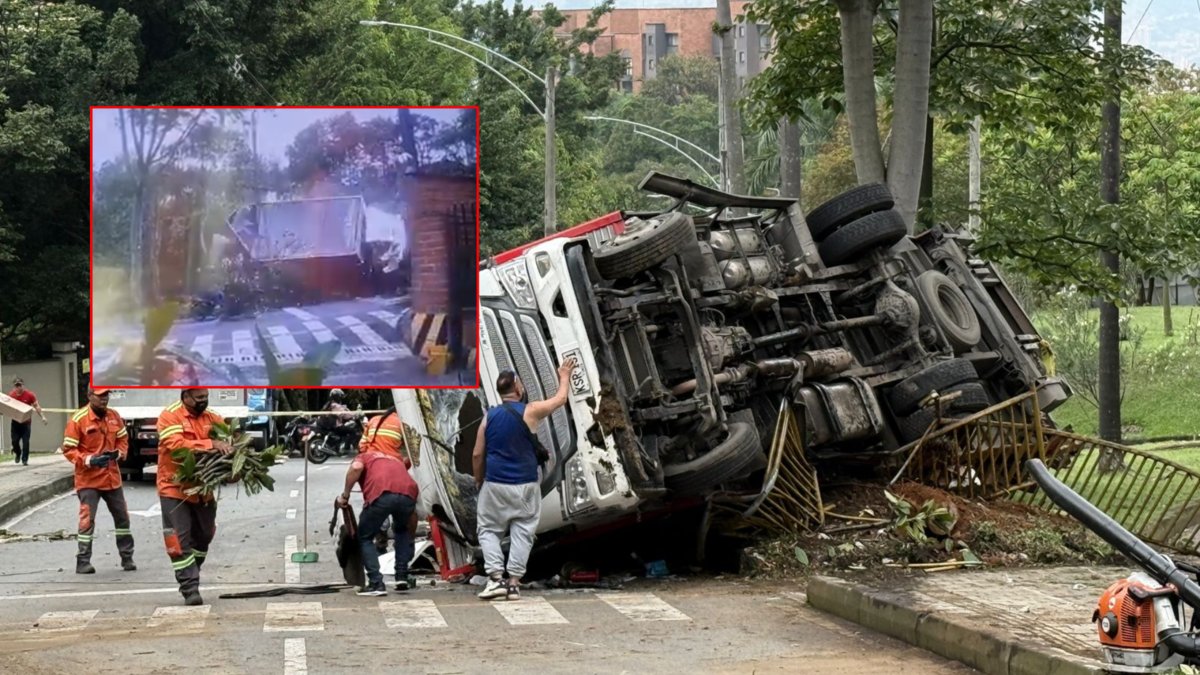 tractocamión se habría quedado sin frenos y causó accidente en el sector de Los Balsos; se reporta un fallecido