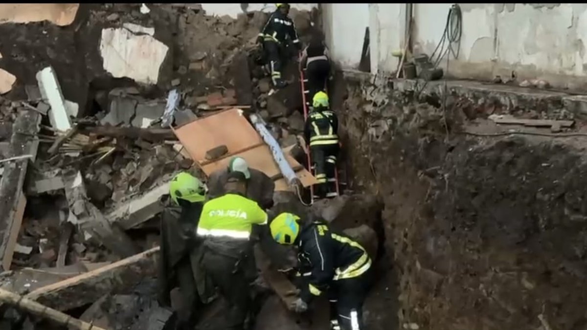 Se desplomó edificación en Pasto.
