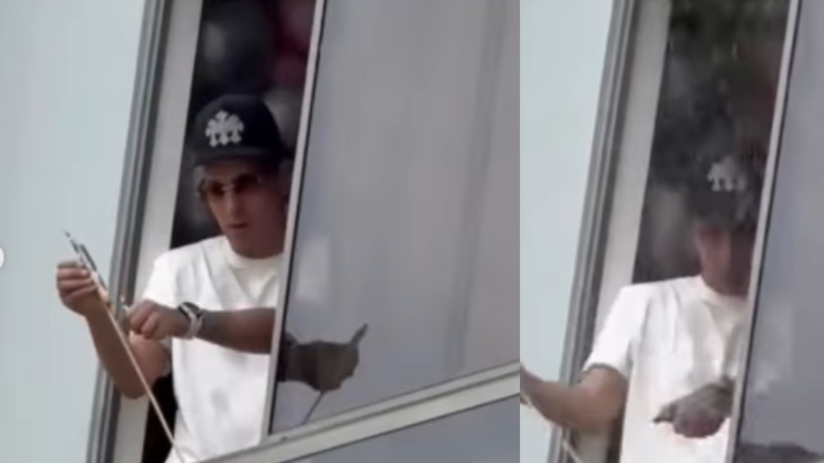 Hombre le lanzó un balde de agua fría a un vecino que se preparaba para usar pólvora desde su apartamento en una zona residencial en Antioquia.