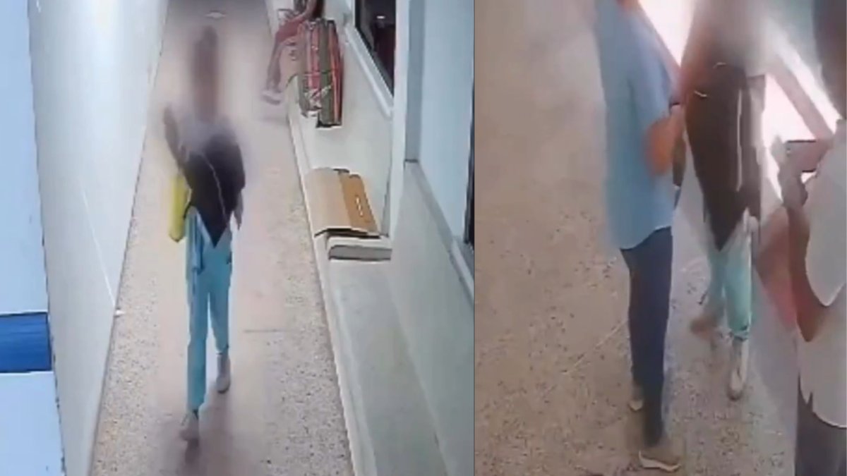 todo quedó grabado en video de cámaras de seguridad