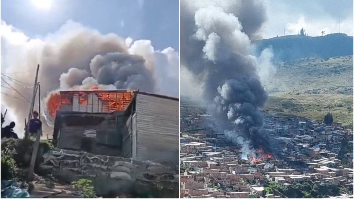 hay alrededor de 30 personas afectadas por la conflagración