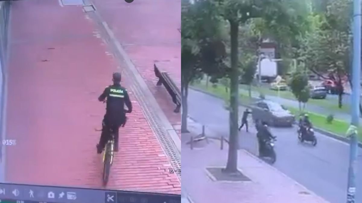 Se conoce video del momento exacto cuando la policía se enfrenta a los ladrones que asesinaron a Jean Claude Bossard en el norte de Bogotá.
