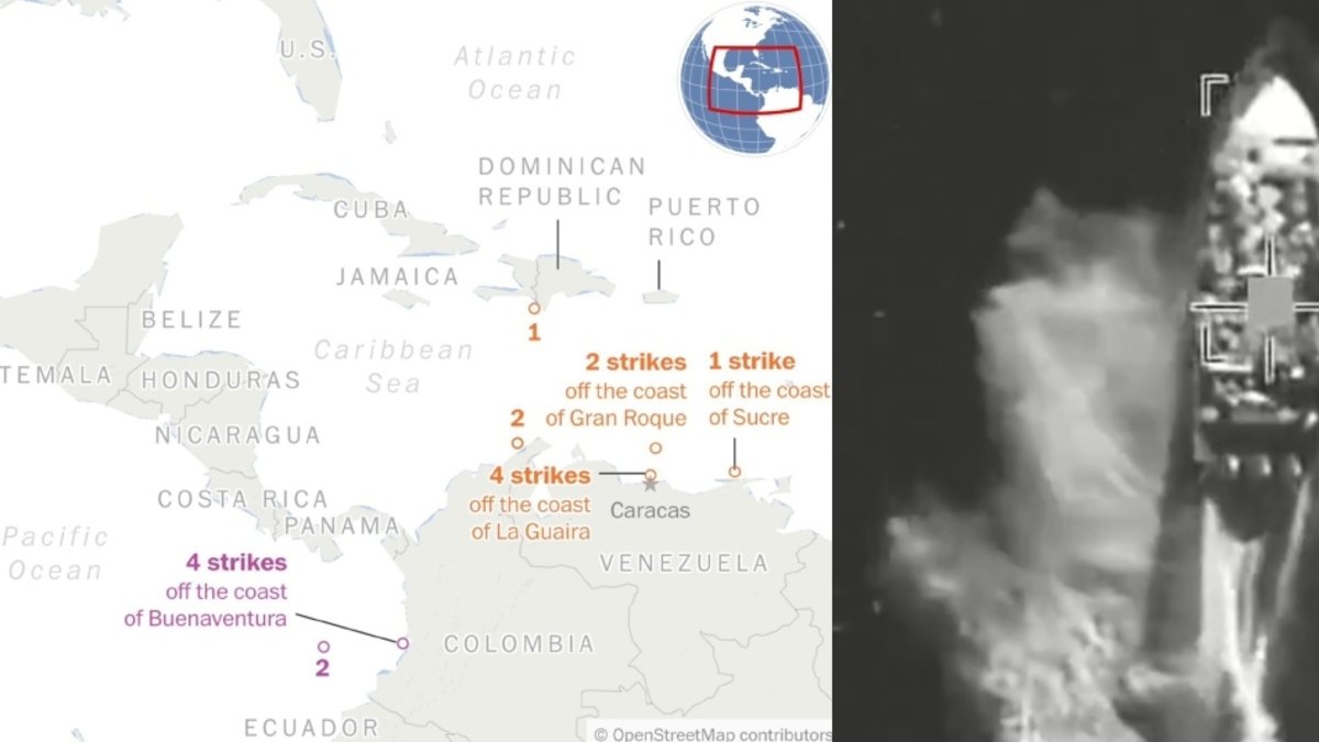 Cuatro bombardeos de Estados Unidos a presuntas lanchas del narcotráfico fueron frente a Buenaventura: The Washington Post