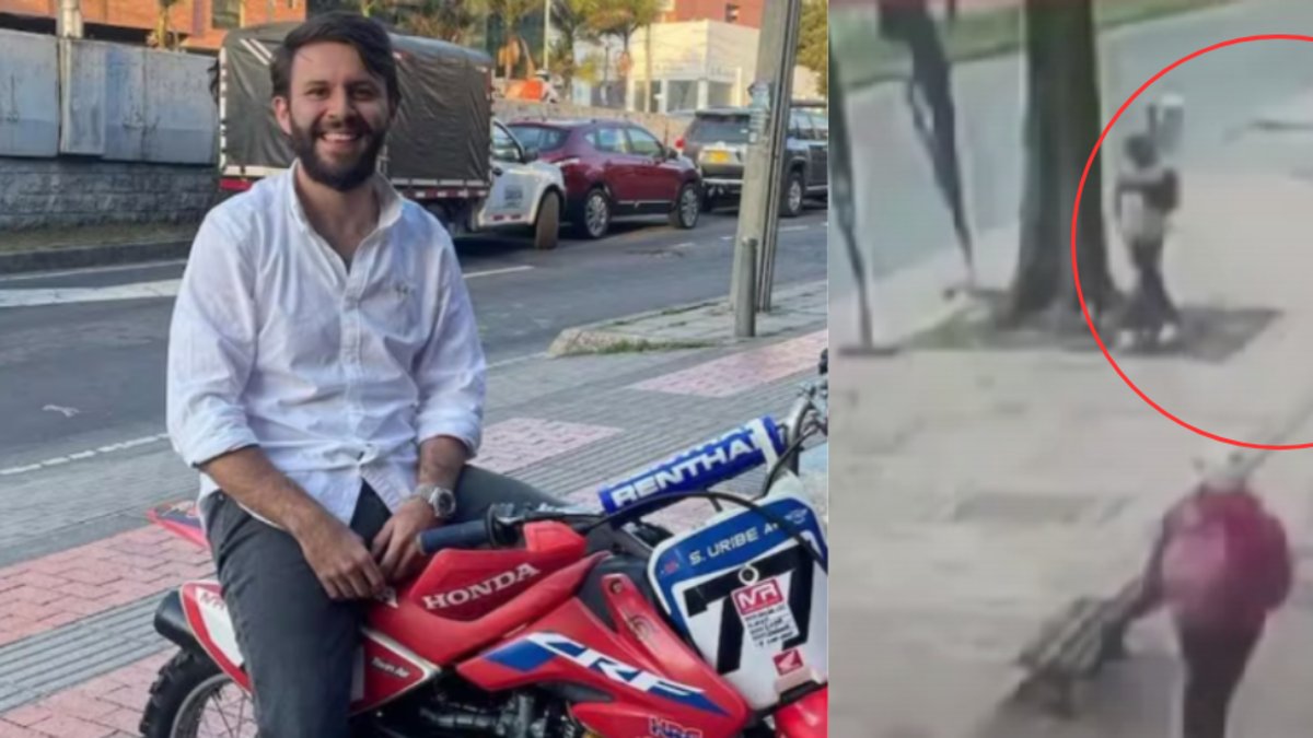 Aparecen nuevas imágenes del momento exacto en el que menor de 16 años atacó a Jean Claude Bossard durante el violento atraco en Bogotá.