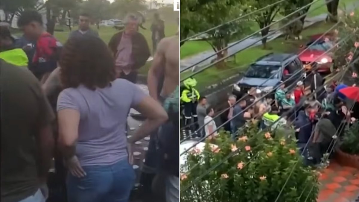 Comunidad atrapó y tocó a ladrón que intentaba llevarse una moto: 'lo maltrataron un poquito'