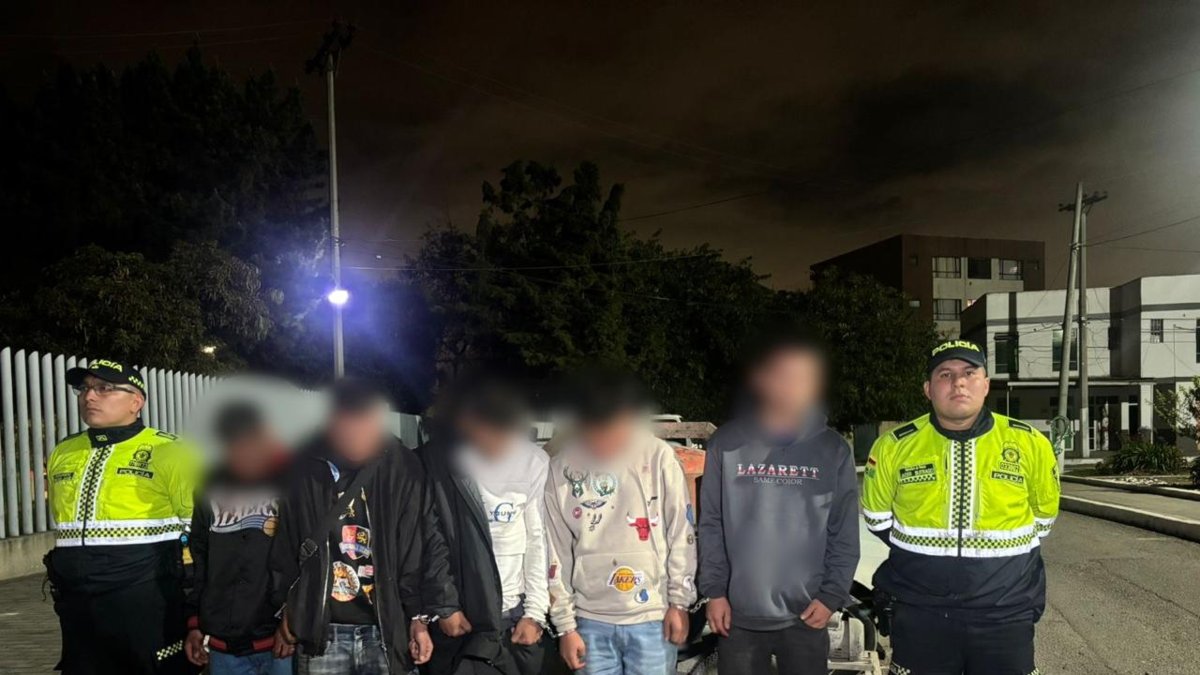 Capturan a cinco personas por hurto y porte de armas en el sur de Bogotá