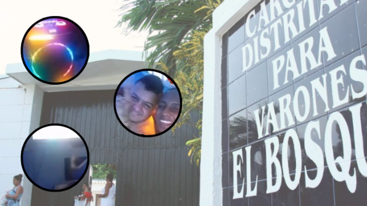 Estas son las imágenes de una presunta fiesta clandestina el Día de las Velitas por parte de unos reclusos en la cárcel El Bosque, en Barranquilla