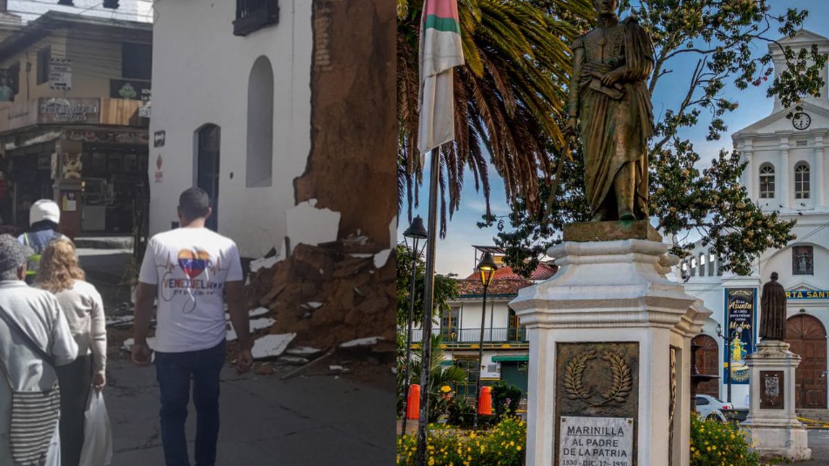 Aguacero en Marinilla, Antioquia provocó el colapso parcial de la parroquia principal del municipio: no se registraron heridos