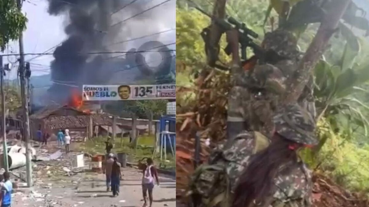 Indignación en el país| Videos muestran destrucción por disidentes de 'Iván Mordisco' en Buenos Aires, en el norte del Cauca; 'estamos acorralados'