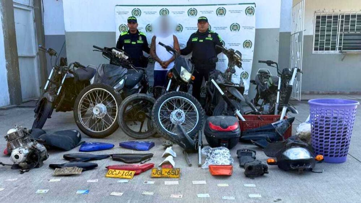 Capturan en Barranquilla un presunto receptor de motos hurtadas en el barrio La Pradera