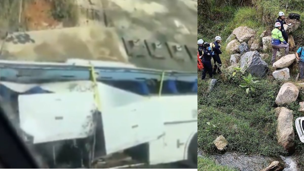 Así quedó bus que cayó al abismo en Antioquia tras accidente que dejó 17 personas fallecidas: impactantes imágenes de los restos
