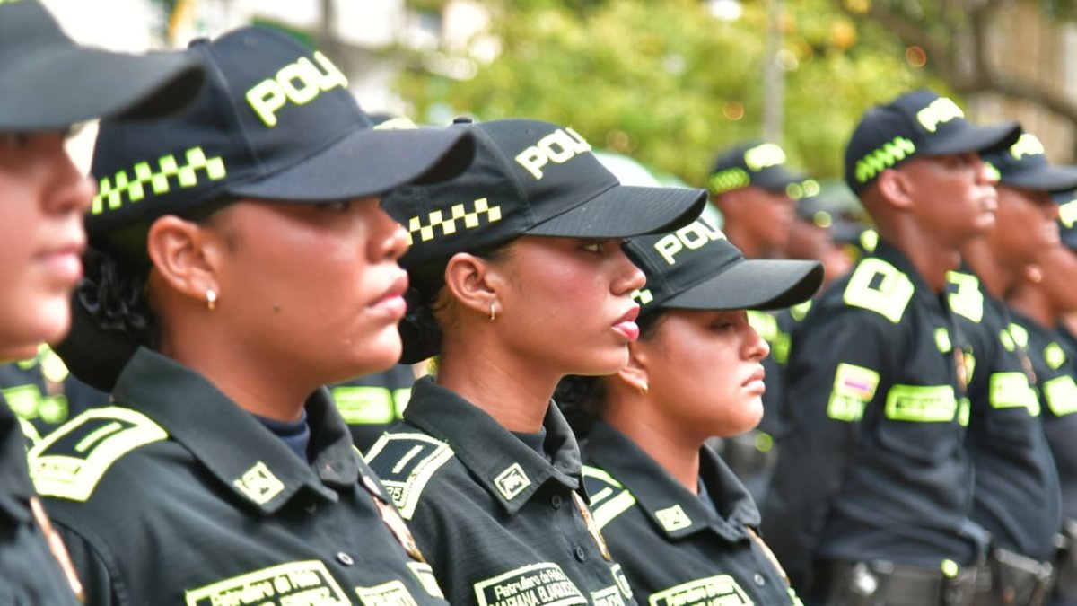 así se despliega la seguridad con nuevos policías, son 80 lo que llegan en temporada decembrina