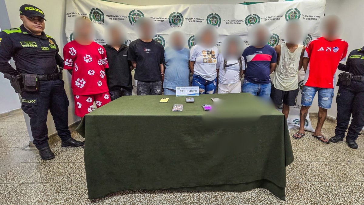 Así cayeron nueve integrantes de 'Los Costeños M' señalados de extorsión y sicariato en Barranquilla: acumulaban 68 anotaciones judiciales