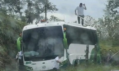 racha de siniestros viales con autobuses pone en jaque la seguridad vial, el más reciente ocurrido en Urabá