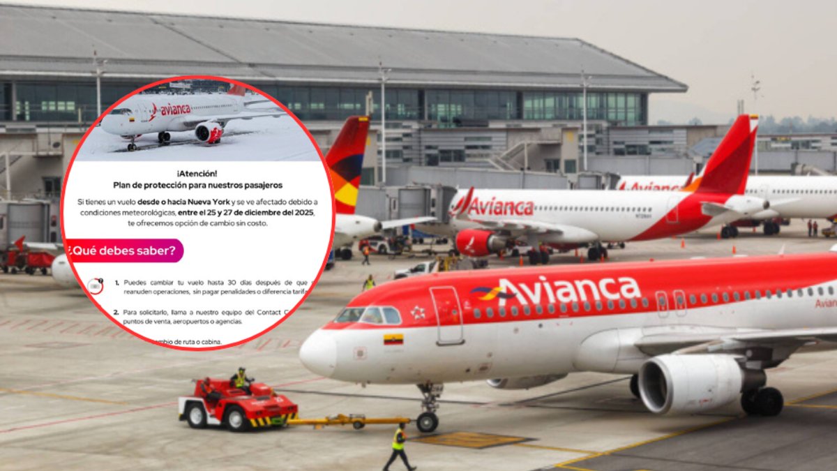 Avianca alerta a sus pasajeros por afectaciones meteorológicas con vuelos a una ciudad de Estados Unidos desde o hacia Colombia: revise su tiquete