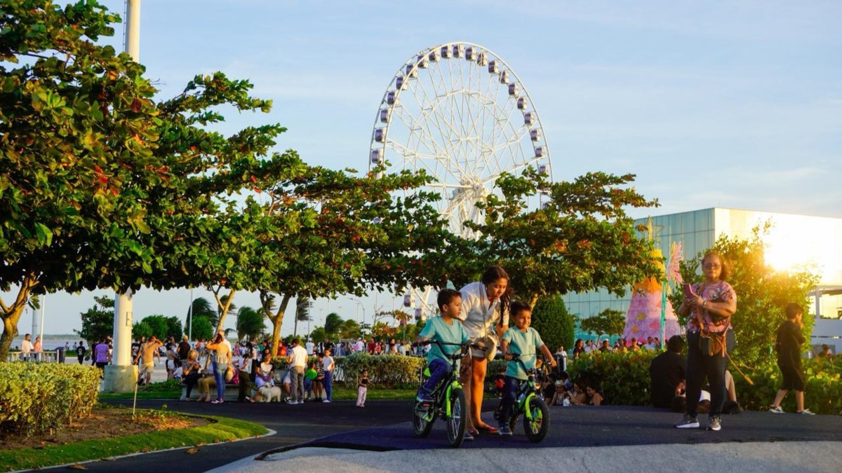 el Gran Malecón de Barranquilla recibió cerca de 112.000 visitantes durante el 24 y 25 de diciembre