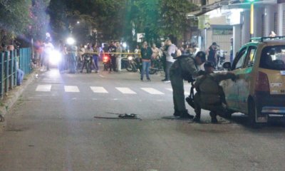 En imágenes | Así quedó la zona del atentado con granada contra una patrulla de la Policía en Cali: cuatro personas resultaron con afectaciones leves