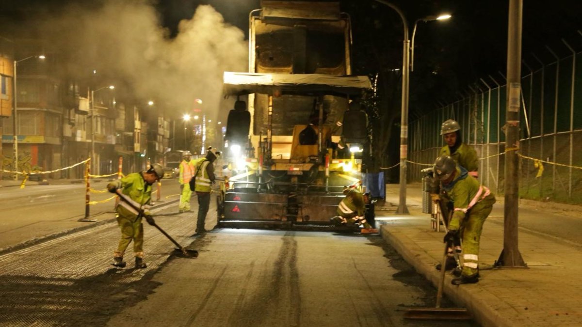 Más de 4 millones de metros cuadrados de vías, andenes y ciclorrutas han sido intervenidos en dos años en Bogotá