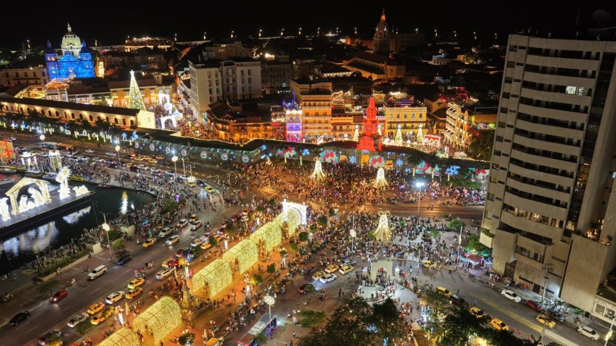 El Parque Centenario renace como el gran corredor turístico de Cartagena y convoca a más de 20 mil visitantes en Navidad