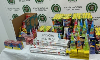 incautan 300 kilos de pirotécnica valorada en 20 millones de pesos