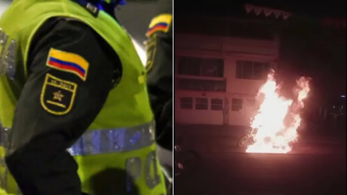Habitantes queman motocicleta y retienen a dos ladrones tras presunto robo en Bosa, Bogotá