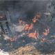 Bomberos de Villavicencio atienden incendio en terreno en el que se hizo una de las misas del papa Francisco en Colombia