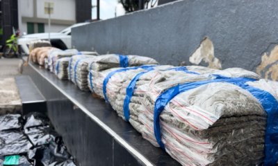 Un choque de tránsito en Kennedy dejó al descubierto el transporte de 560 kilos de mari